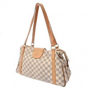 Louis Vuitton Shoulder Azur Canvas Damier Stresa Bag White